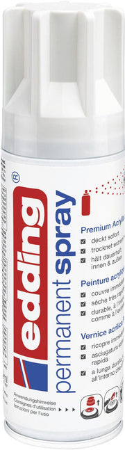 edding Acrylspray Sprühfarbe verkehrsweiß matt