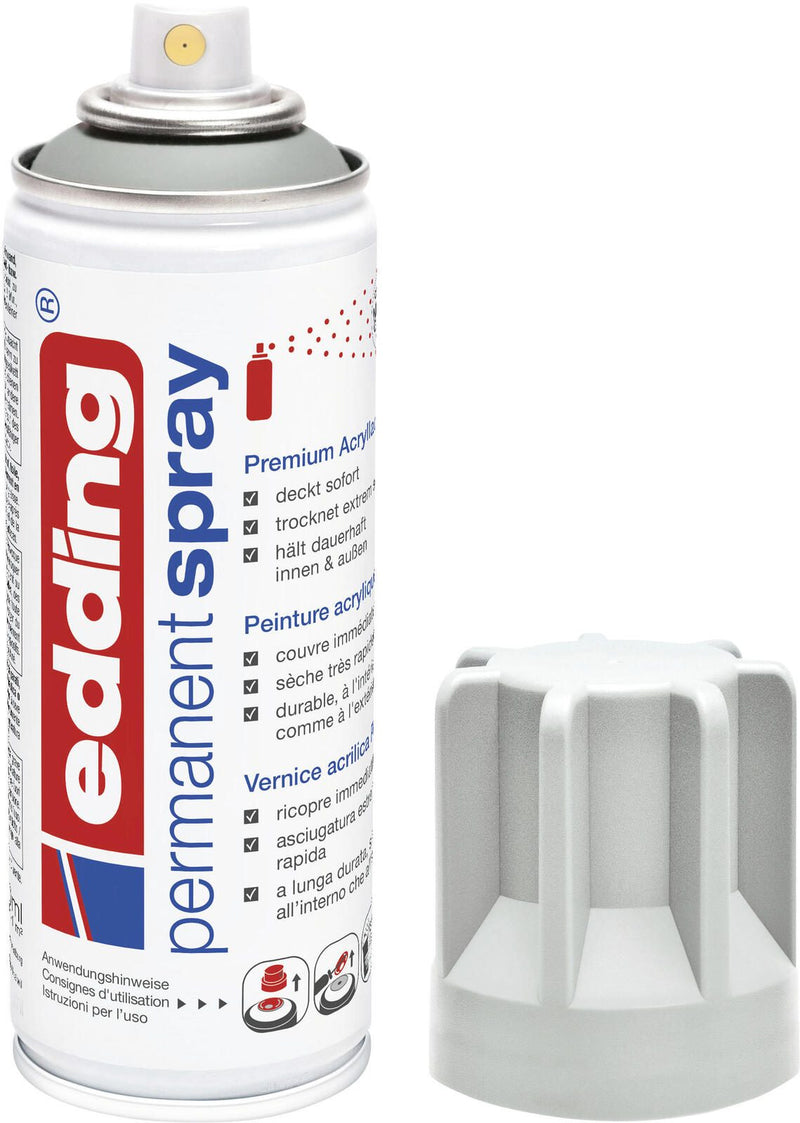 edding Acrylspray Sprühfarbe lichtgrau matt
