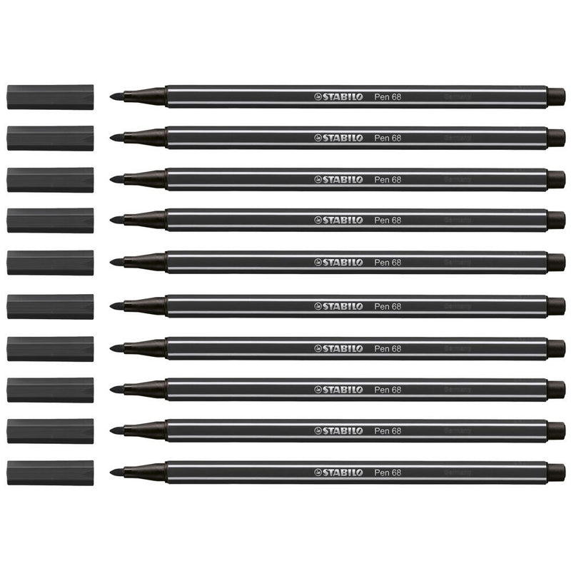 STABILO Filzstifte Pen 68 Schwarz