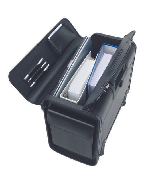 Alassio Pilotenkoffer SILVANA schwarz bis 43,2 cm (17 Zoll)