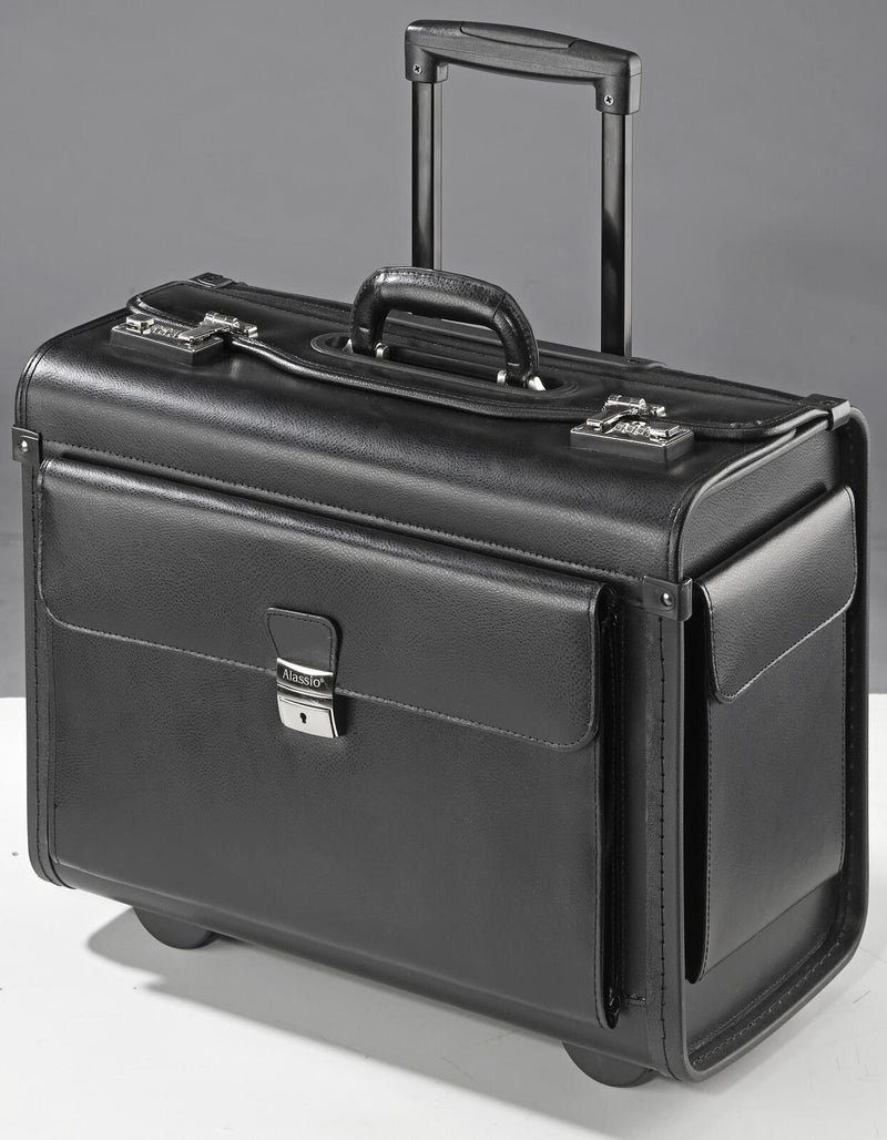 Alassio Pilotenkoffer SILVANA schwarz bis 43,2 cm (17 Zoll)