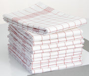 Dyckhoff Karo Geschirrtücher 50 cm x 70 cm rot