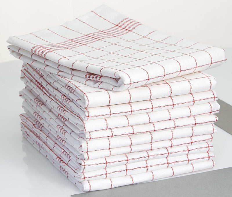 Dyckhoff Karo Geschirrtücher 50 cm x 70 cm rot