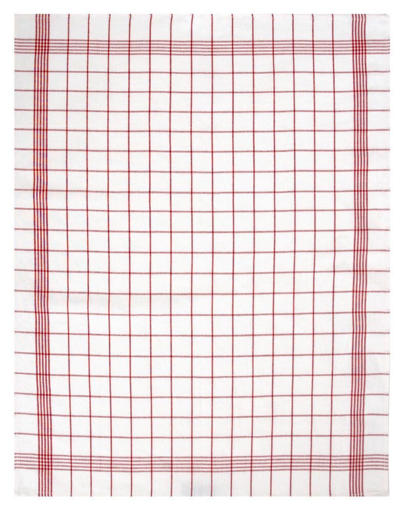 Dyckhoff Karo Geschirrtücher 50 cm x 70 cm rot