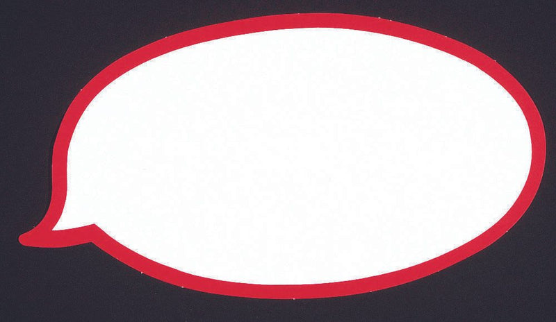 Moderationskarten 20,0 x 11,0 cm weiß, rot