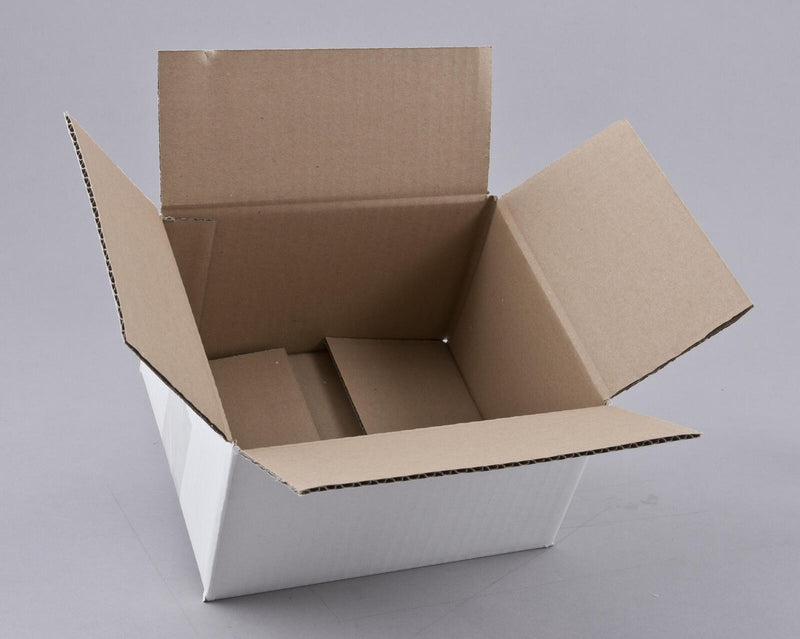 Nestler Wellpapp-Faltkartons 1-wellig weiß 21,0 x 18,0 x 12,0 cm