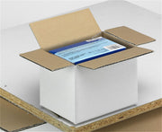 Nestler Wellpapp-Faltkartons 1-wellig weiß 18,0 x 12,0 x 12,0 cm