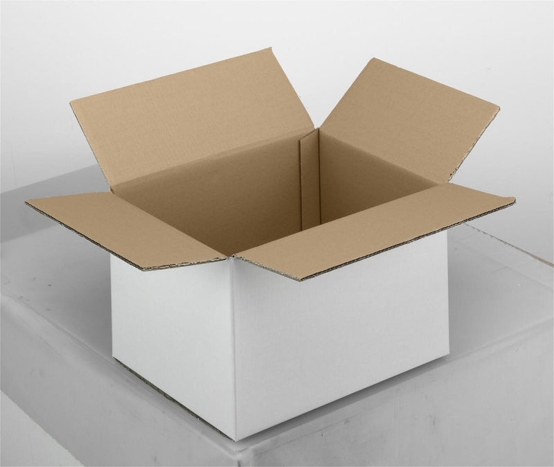 Nestler Wellpapp-Faltkartons 2-wellig weiß 21,0 x 15,0 x 13,0 cm