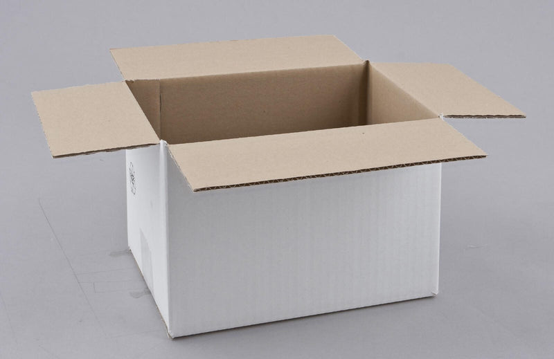 Nestler Wellpapp-Faltkartons 1-wellig weiß 26,0 x 17,0 x 17,0 cm