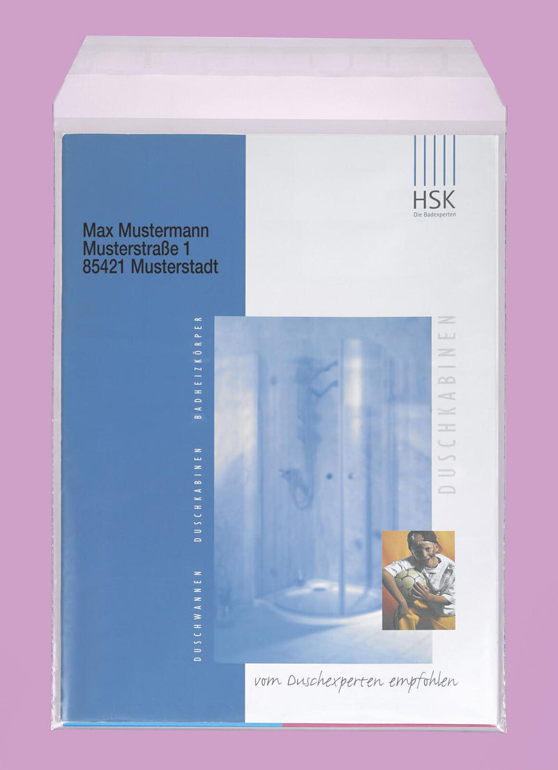 docuCARE® Folienversandtaschen DIN A4 transparent