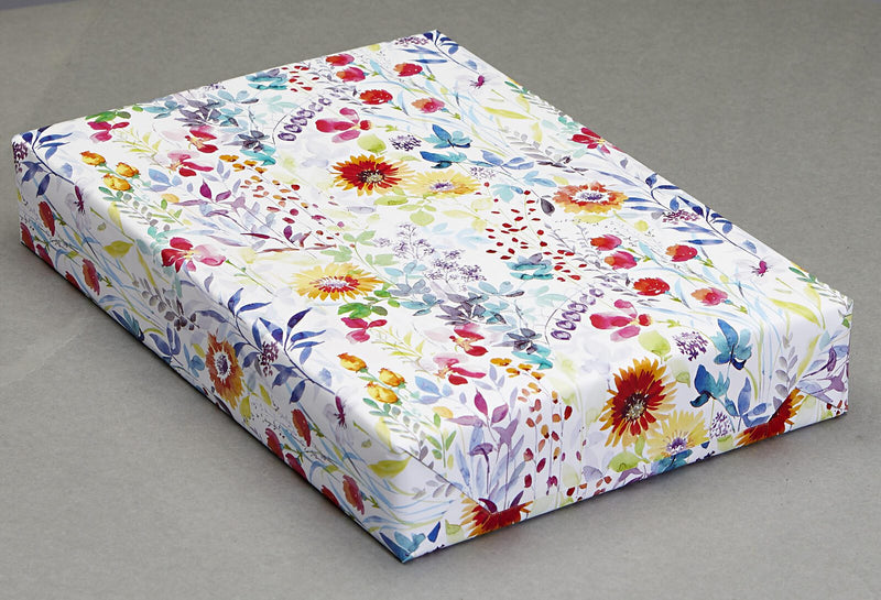 JUNG SCHÖNER VERPACKEN Geschenkpapier 50 cm x 20 m weiß/gelb/grün/blau