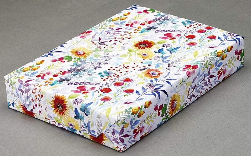 JUNG SCHÖNER VERPACKEN Geschenkpapier 50 cm x 20 m weiß/gelb/grün/blau