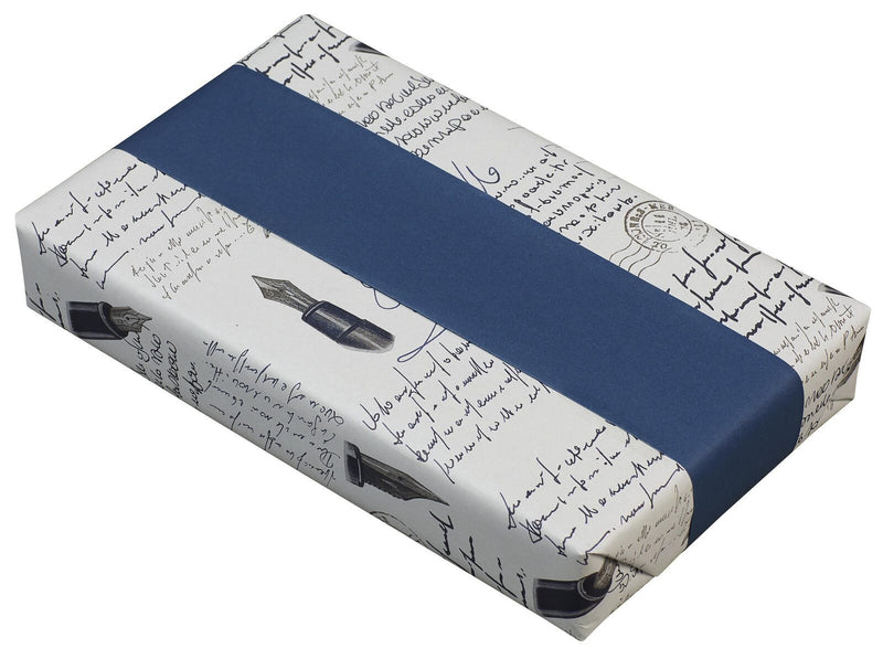 JUNG SCHÖNER VERPACKEN Geschenkpapier 50 cm x 20 m beige/dunkelblau