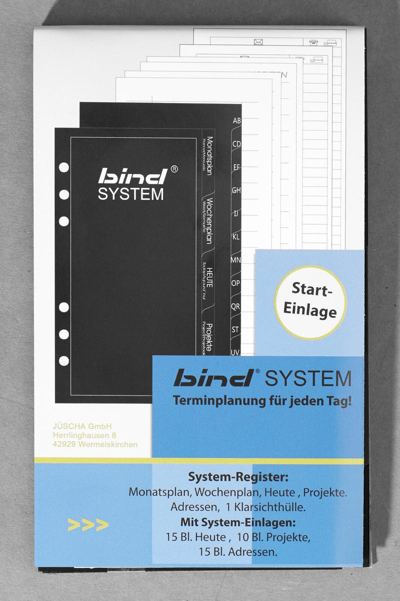 bind Ringbuch-Ergänzungsset DIN A6, 40-teilig