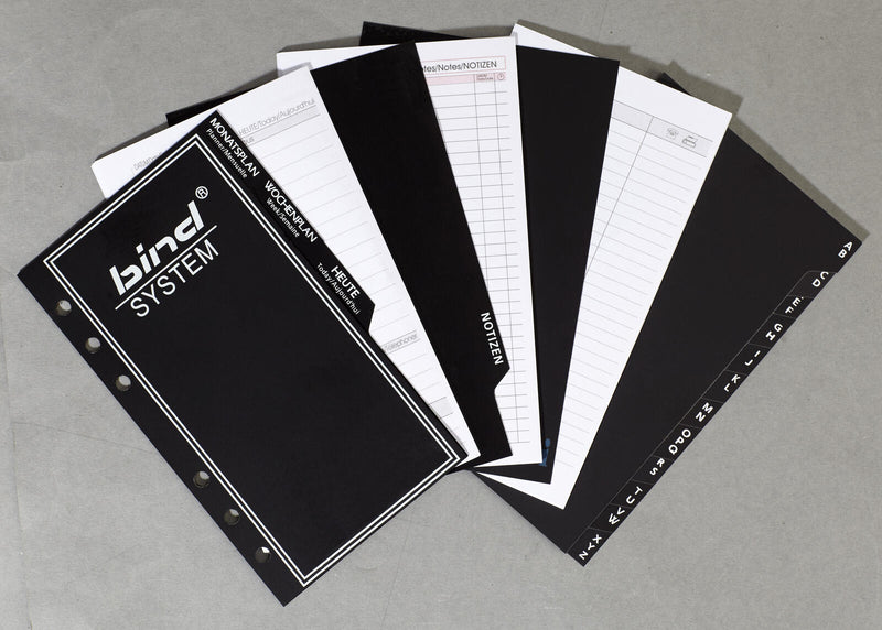bind Ringbuch-Ergänzungsset DIN A6, 40-teilig