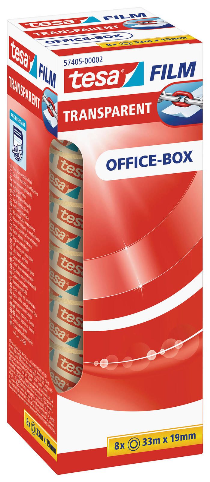 tesa Klebefilm 19 mm x 33 m transparent