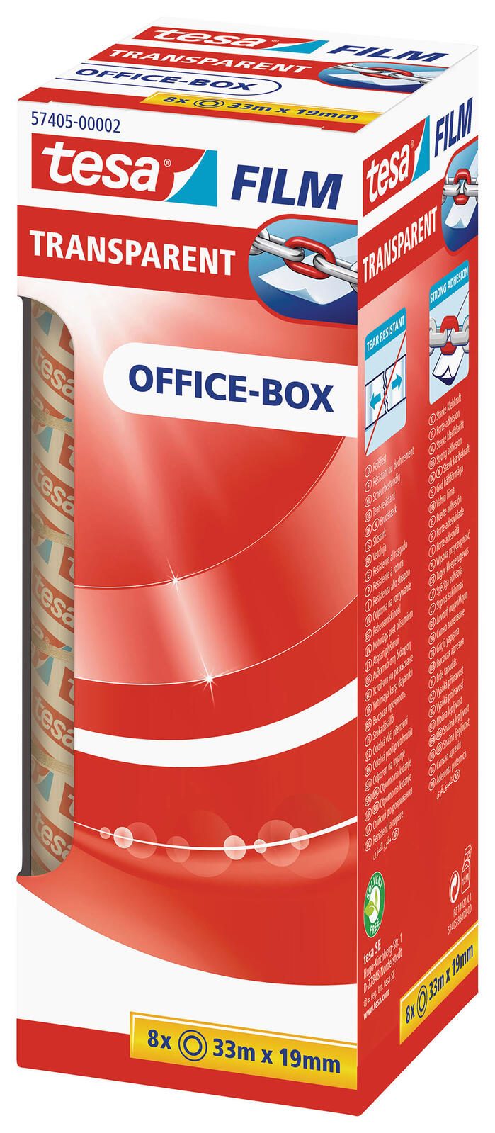 tesa Klebefilm 19 mm x 33 m transparent