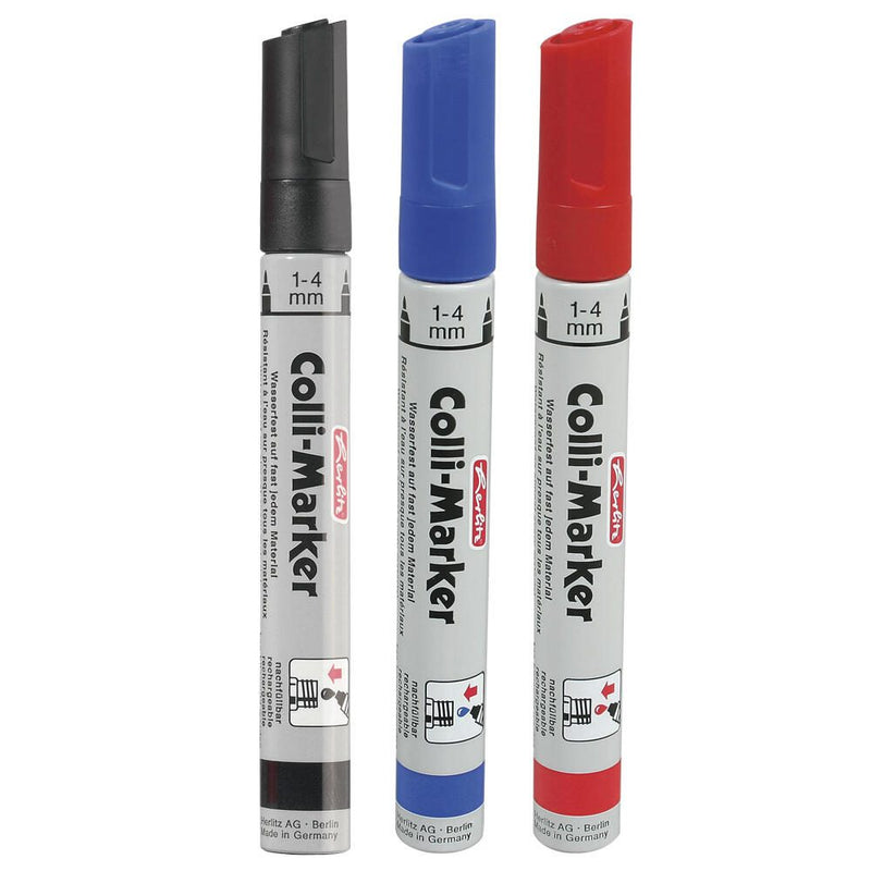 herlitz Permanentmarker 1.0 - 4.0 mm Schwarz