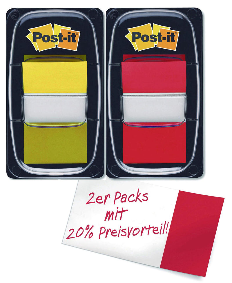 Post-it® Index Haftmarker farbsortiert 4x 50 Streifen + GRATIS 2x Index-Pfeile à 24