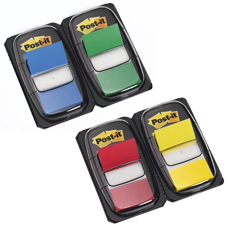 Post-it® Index Haftmarker farbsortiert 4x 50 Streifen + GRATIS 2x Index-Pfeile à 24