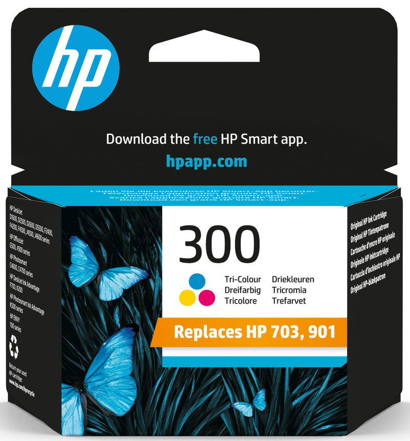 HP Original Druckerpatrone 300 (CC643EE) color dreifarbig