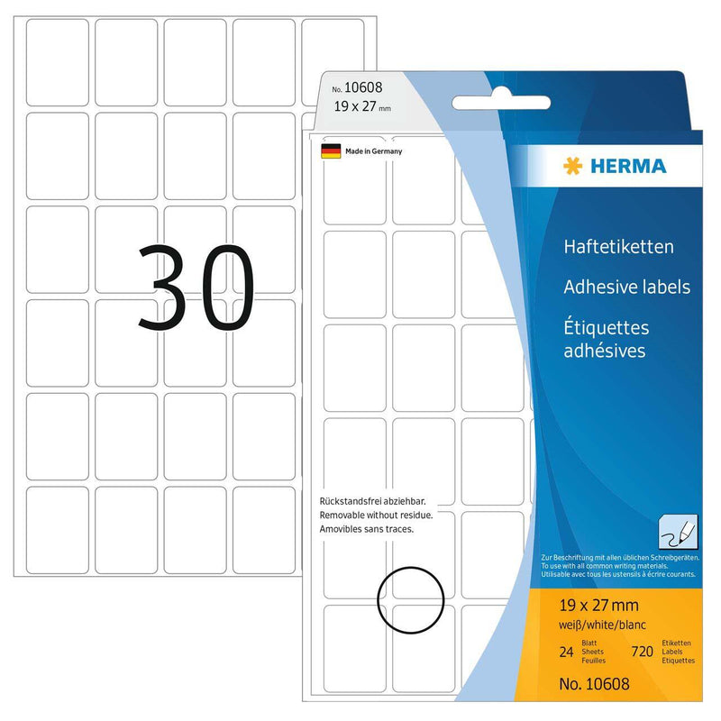 HERMA Etiketten 19,0 x 27,0 mm