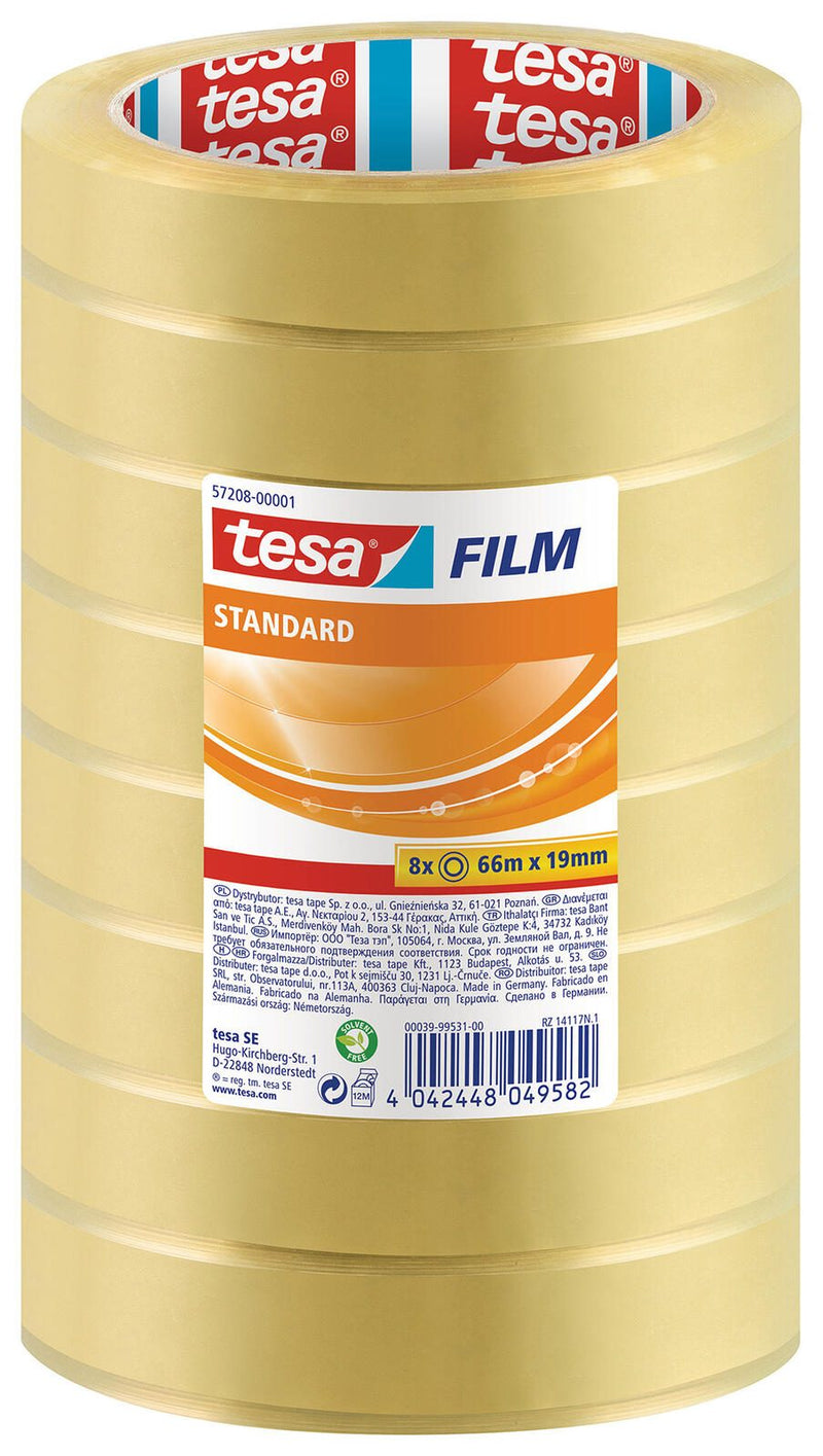 tesa Klebefilm 19 mm x 66 m transparent