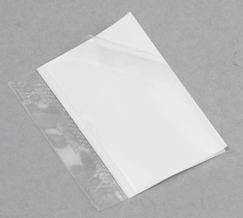 VELOFLEX Heftstreifen, selbstklebend für bis DIN A4 transparent