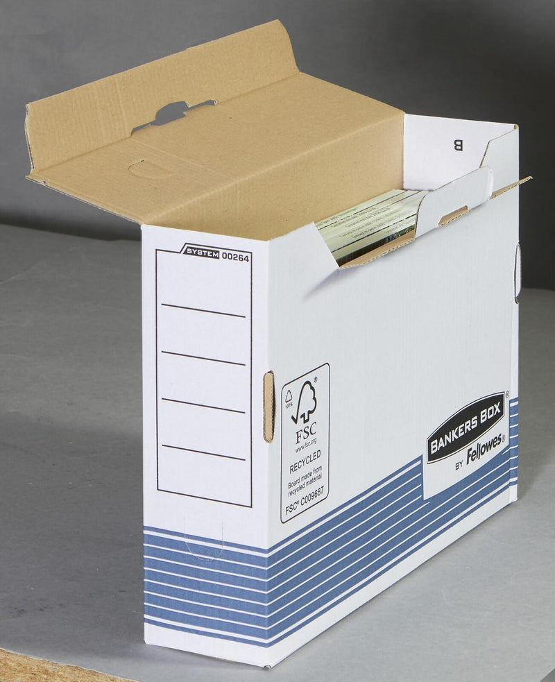 Bankers Box Archivboxen für Ordner 8,0 x 26,5 x 32,7 cm