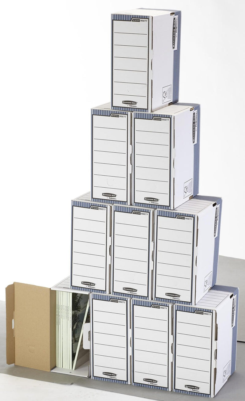 Bankers Box Archivboxen für Ordner 15,5 x 26,5 x 32,7 cm