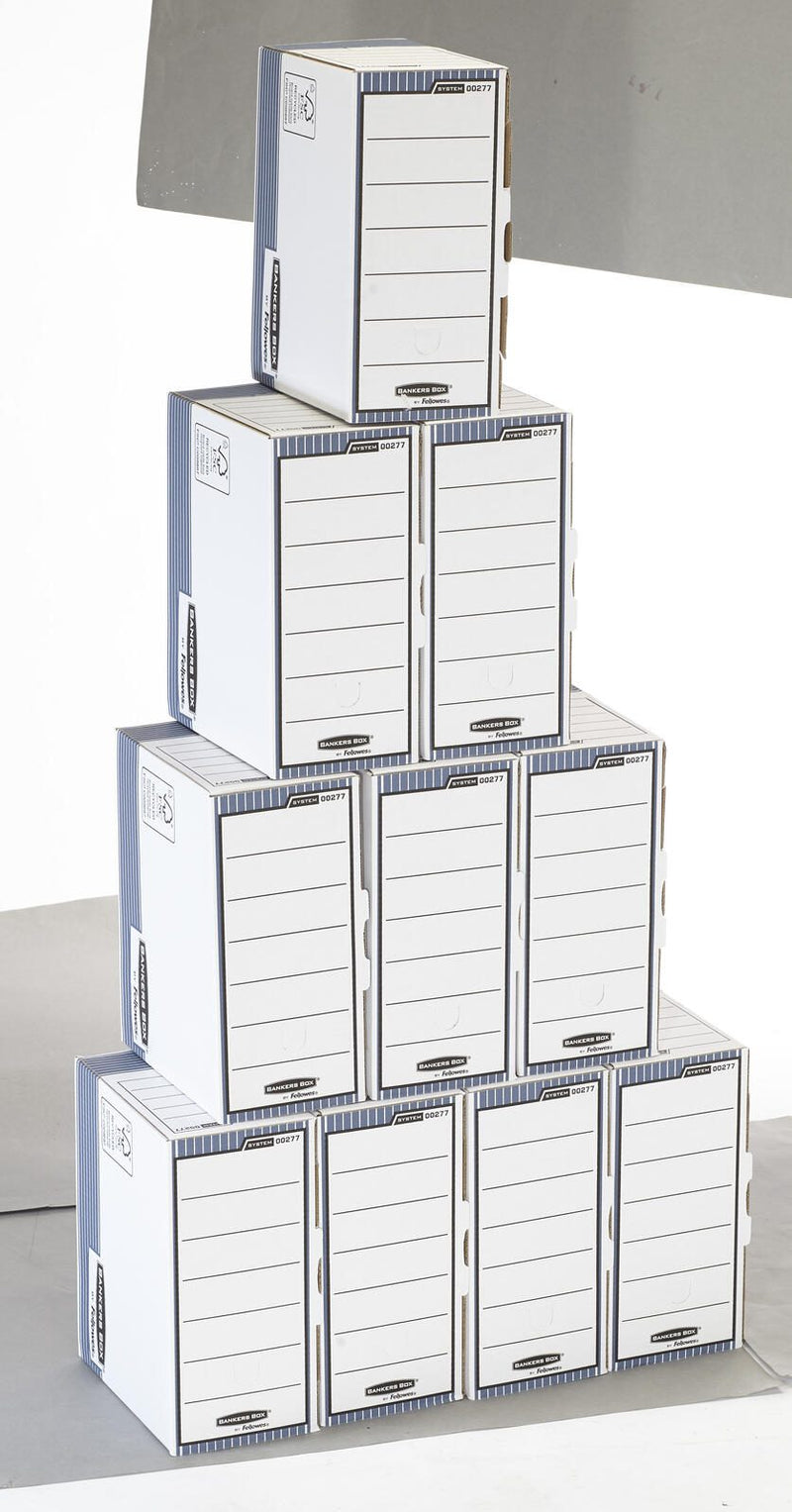 Bankers Box Archivboxen für Ordner 15,5 x 26,5 x 32,7 cm