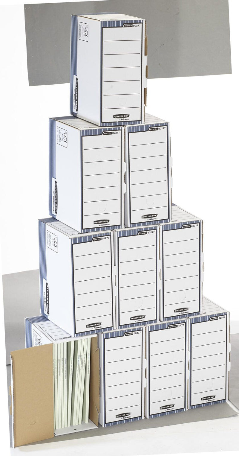 Bankers Box Archivboxen für Ordner 15,5 x 26,5 x 32,7 cm