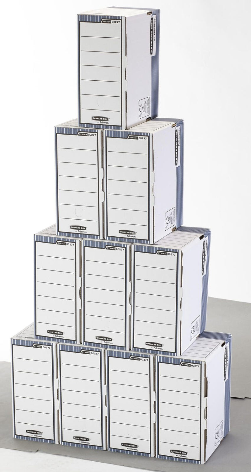 Bankers Box Archivboxen für Ordner 15,5 x 26,5 x 32,7 cm