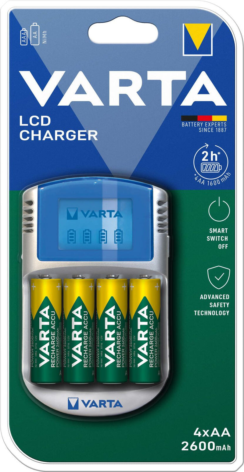 VARTA Akku-Ladegerät inkl. Akkus LCD Charger