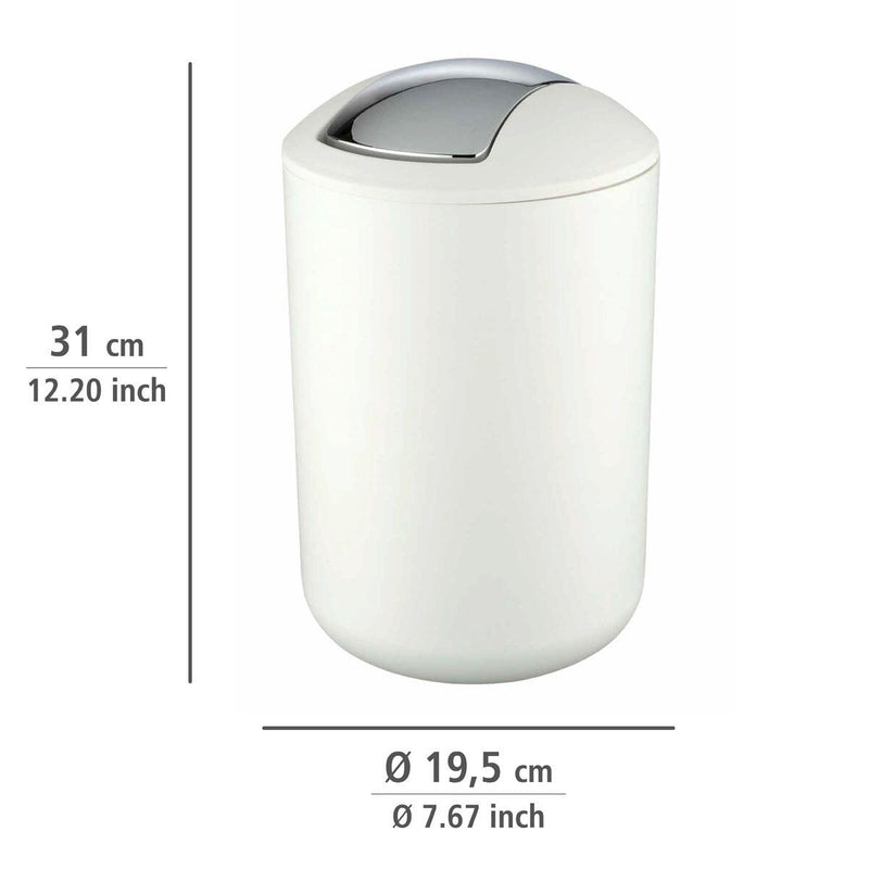 WENKO Kosmetikeimer 6,5 l weiß