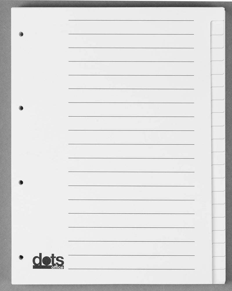 dots Ordnerregister Vollformat blanko DIN A4
