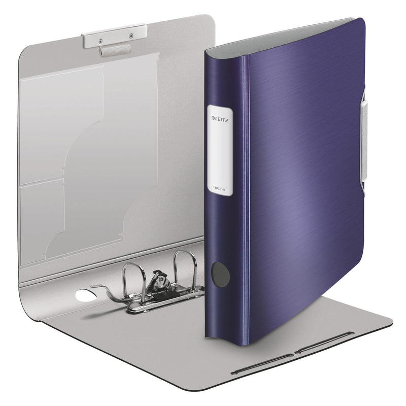 LEITZ Ordner Rückenbreite 6.5 cm DIN A4 Kunststoff titan blau
