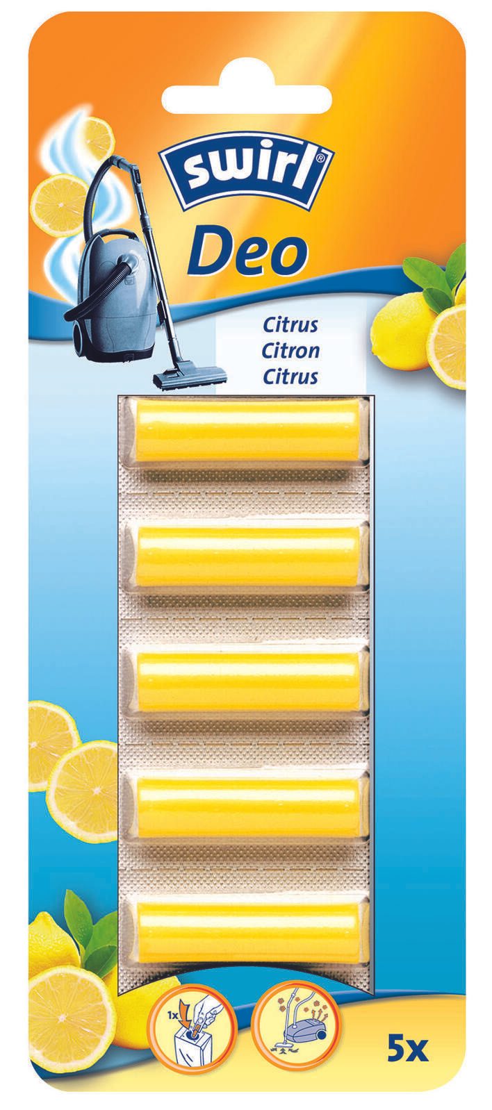 swirl® Staubsauger-Deo-Sticks Citrus 5 St.