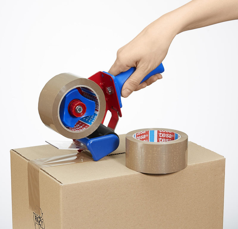 tesa Packbandabroller-Set blau/rot