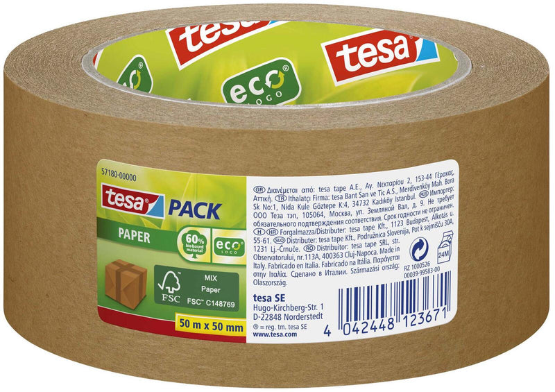 tesa Packband 50 mm x 50 m braun