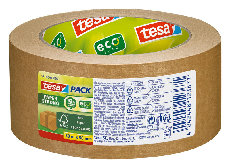 tesa Packband 50 mm x 50 m braun