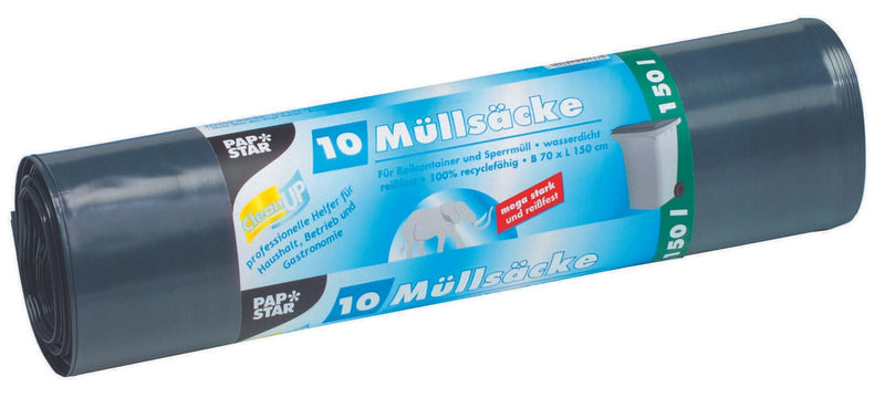 PAPSTAR Müllbeutel 150,0 l schwarz