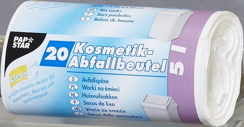 PAPSTAR Kosmetikbeutel 5,0 l weiß