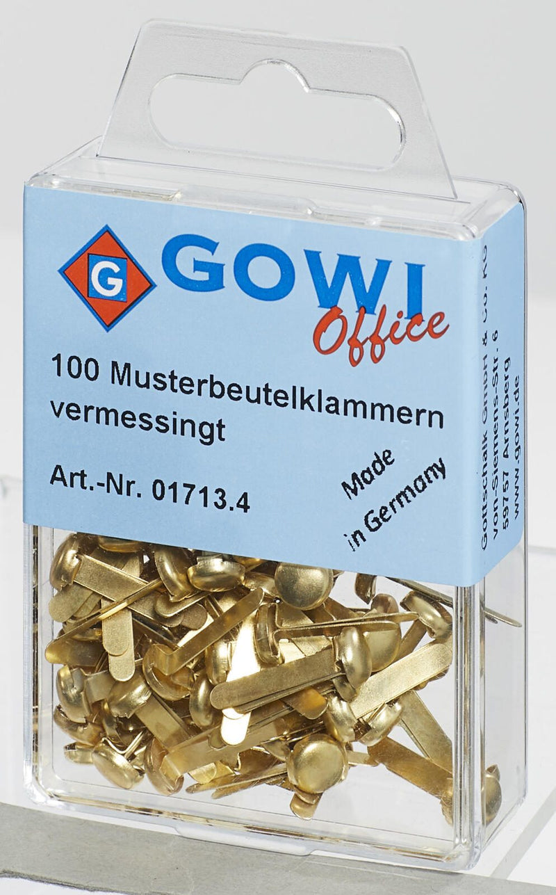 Gowi Musterbeutelklammern gold