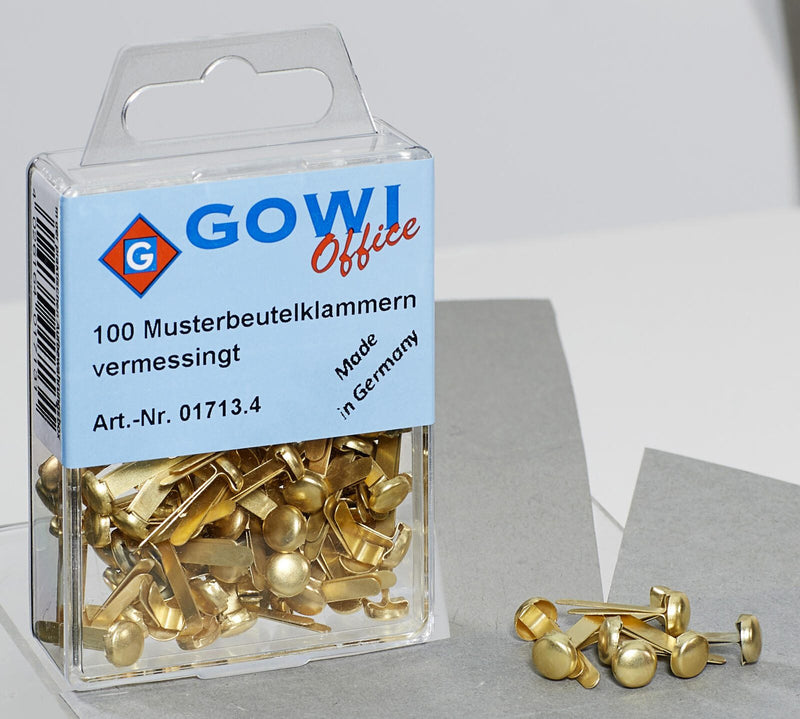 Gowi Musterbeutelklammern gold