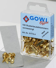 Gowi Musterbeutelklammern gold
