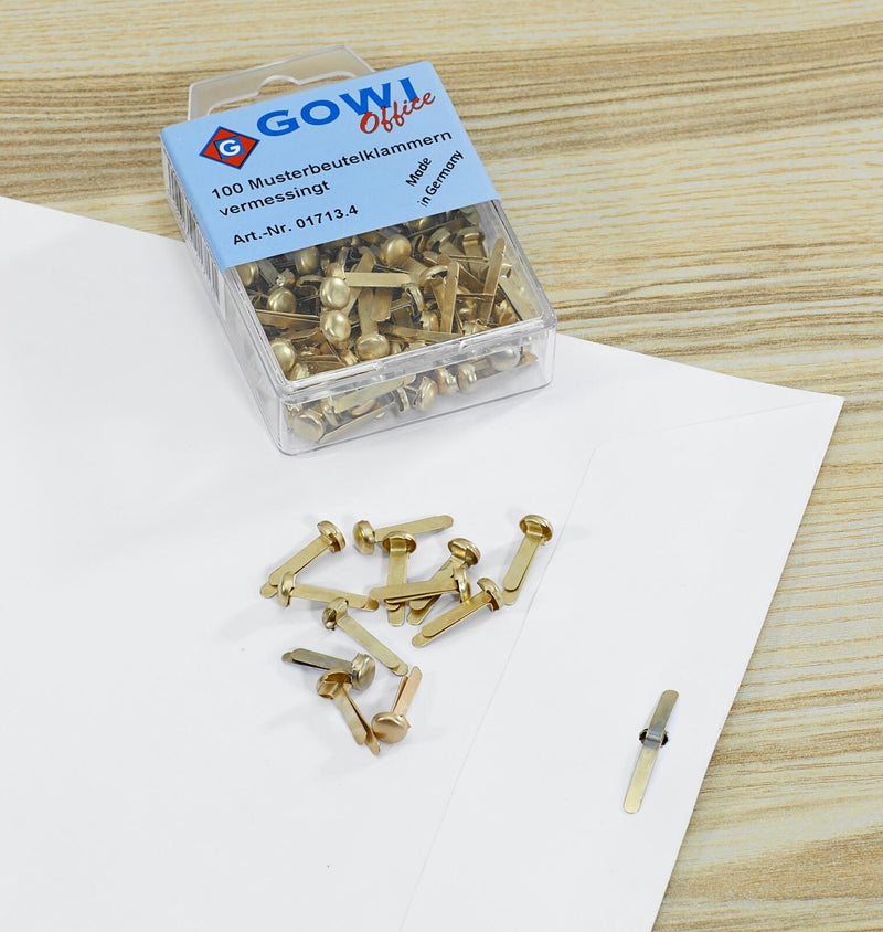 Gowi Musterbeutelklammern gold