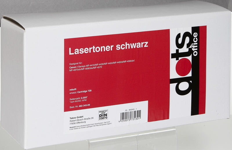 dots Toner kompatibel zu Canon 728 BK schwarz