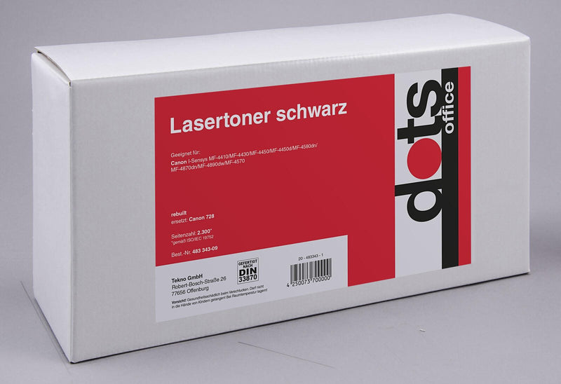 dots Toner kompatibel zu Canon 728 BK schwarz