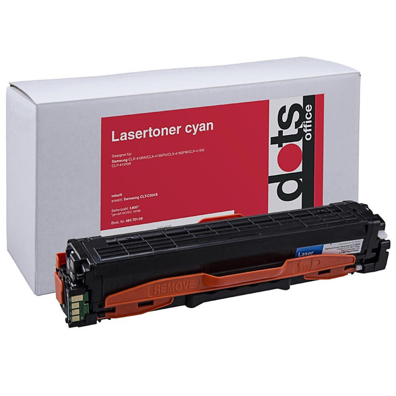 dots Toner kompatibel zu SAMSUNG CLT-C504s (SU025A) cyan
